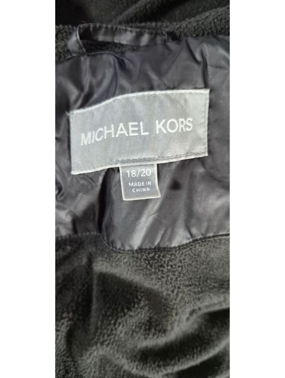 Michael Kors Black Hooded Puffer Coat, Girls 18/20 - Picture 8 of 9